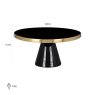 Cakeplate Elena (Black/gold) Cakeplate Elena (Black/gold)