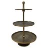 Cake stand Fallstaff 3-plates (Bronze)
