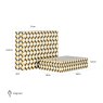 Storage box Frences set of 2 (Black/gold) Storage box Frences set of 2 (Black/gold)