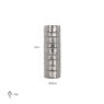 Candle holder Linde big (Silver) Candle holder Linde big (Silver)