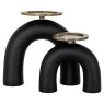 Candle holder Livi big (Black/gold) Candle holder Livi big (Black/gold)