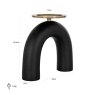 Candle holder Livi big (Black/gold) Candle holder Livi big (Black/gold)