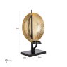 Candle holder Chayra (Black/gold) Candle holder Chayra (Black/gold)