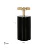 Candle holder Caya small (Black/gold) Candle holder Caya small (Black/gold)