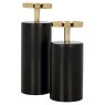 Candle holder Caya big (Black/gold) Candle holder Caya big (Black/gold)