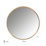 Mirror Maevy gold 110? (Gold) Mirror Maevy gold 110? (Gold)