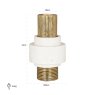 Vase Kai shiny brass (Gold) Vase Kai shiny brass (Gold)