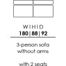 Skandia 3 Person Sofa Without Arms - 2 Seats (BO90) Skandia 3 Person Sofa Without Arms - 2 Seats (BO90)
