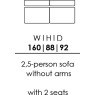 Skandia 2.5 Person Sofa Without Arms - 2 Seats (BO80) Skandia 2.5 Person Sofa Without Arms - 2 Seats (BO80)