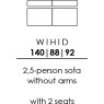 Skandia 2.5 Person Sofa Without Arms - 2 Seats (BO70) Skandia 2.5 Person Sofa Without Arms - 2 Seats (BO70)