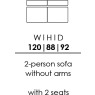 Skandia 2 Person Sofa Without Arms - 2 Seats (BO60) Skandia 2 Person Sofa Without Arms - 2 Seats (BO60)