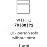 Skandia 1.5 Person Sofa Without Arms - 1 Seat (CO70) Skandia 1.5 Person Sofa Without Arms - 1 Seat (CO70)