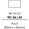 Skandia 90 x 60cm Pouffe (L90) Skandia 90 x 60cm Pouffe (L90)