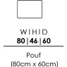 Skandia 80 x 60cm Pouffe (L80) Skandia 80 x 60cm Pouffe (L80)