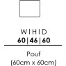 Skandia 60 x 60cm Pouffe (L60) Skandia 60 x 60cm Pouffe (L60)
