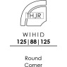 Skandia Round Corner 125 x 125cm (THJR) Skandia Round Corner 125 x 125cm (THJR)
