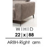 Skandia (Model 2680) 22cm Arm - Right - (AR8H) Skandia (Model 2680) 22cm Arm - Right - (AR8H)