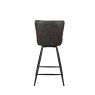 Pair of Isla Swivel Bar Stools (Dark Grey Distressed PU) Pair of Isla Swivel Bar Stools (Dark Grey Distressed PU)