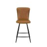Pair of Isla Swivel Bar Stools (Tan Distressed PU) Pair of Isla Swivel Bar Stools (Tan Distressed PU)