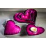 Brushed Pink Heart T-light Holder 11cm Brushed Pink Heart T-light Holder 11cm