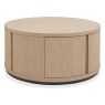 Luma Scandi Oak & Peppercorn Round Storage Coffee Table Luma Scandi Oak & Peppercorn Round Storage Coffee Table
