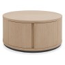 Luma Scandi Oak & Peppercorn Round Storage Coffee Table Luma Scandi Oak & Peppercorn Round Storage Coffee Table