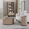 Luma Scandi Oak & Peppercorn Round Storage Coffee Table Luma Scandi Oak & Peppercorn Round Storage Coffee Table