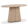 Luma Scandi Oak & Peppercorn Oval Console Table