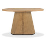 Luma Rustic Oak & Peppercorn Oval Console Table Luma Rustic Oak & Peppercorn Oval Console Table