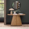 Luma Rustic Oak & Peppercorn Oval Console Table