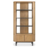 Luma Rustic Oak & Peppercorn Open Display Unit