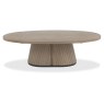 Luma Grey Oiled Oak & Peppercorn Oval Coffee Table Luma Grey Oiled Oak & Peppercorn Oval Coffee Table