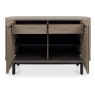 Luma Grey Oiled Oak & Peppercorn Narrow Sideboard