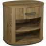 Luma Knotty Oak & Weathered Oak 1 Drawer Nightstand