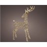 Micro LED Reindeer Flashing Outdoor Effect Gold/Warm 130cms