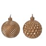 Candle Paraffin Bauble Metallic Glitter