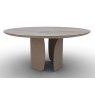 Twins 160cm Round Dining Table - Bevelled Undertop (CS4153-FDA 160) by Calligaris Twins 160cm Round Dining Table - Bevelled Undertop (CS4153-FDA 160) by Calligaris