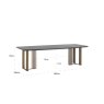 Maverick 260 x 105cm Dining Table (Charcoal) by Richmond Interiors