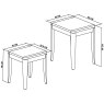 Chester Oak Nest of Lamp Tables by Bentley Designs Chester Oak Nest of Lamp Tables by Bentley Designs