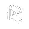 Chester Oak Side Table by Bentley Designs Chester Oak Side Table by Bentley Designs