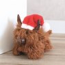 Xmas Highland Cow Doorstop 23 x 28cms Xmas Highland Cow Doorstop 23 x 28cms