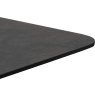 Brest 120 x 75cm Bistro Table (77cm High) - Stone Anthracite Top & Black Frame by Habufa Brest 120 x 75cm Bistro Table (77cm High) - Stone Anthracite Top & Black Frame by Habufa