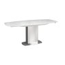 Olivia White 130-190cm Extending Dining Table