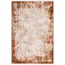 Kuza Border Terracotta Rug by Asiatic