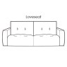 Gravina Loveseat - Slim Arm Version (163cm) by Italia Living Gravina Loveseat - Slim Arm Version (163cm) by Italia Living