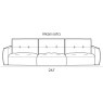 Gravina Maxi Sofa - Slim Arm Version (267cm) by Italia Living