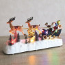 LED Santa Sleigh 39x21cm