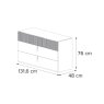 Onyx 3 Drawer chest by Camel Group Onyx 3 Drawer chest by Camel Group