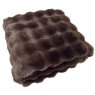 Soft Bubble Throw Faux Rabbit Chocolate 150 x 200