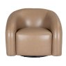 Rocco Swivel Lounge Chair (Taupe PU Leather) Rocco Swivel Lounge Chair (Taupe PU Leather)